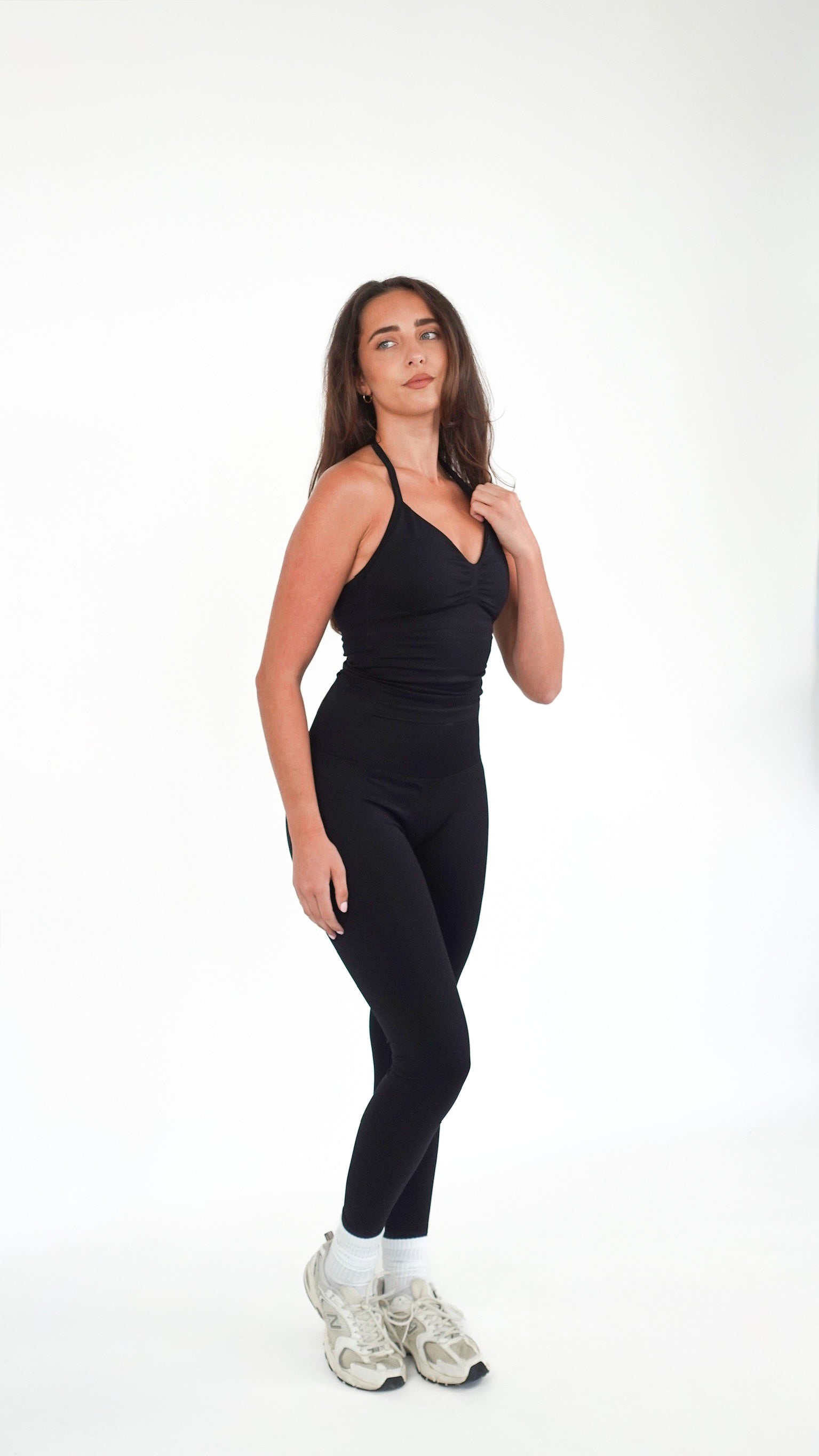 Sculpt Halter Vest - Black